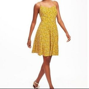 Old Navy fit & flare floral cami dress